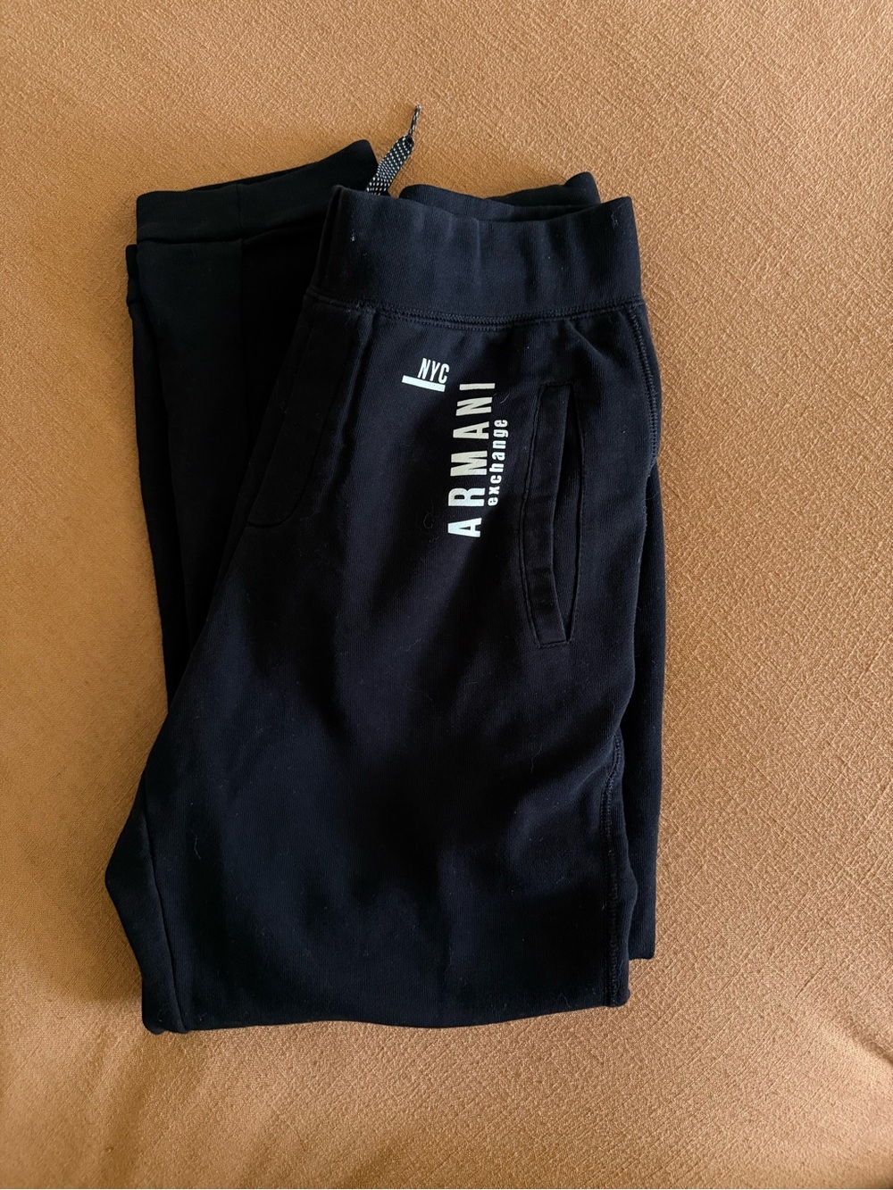Armani Exchange Black Logo Joggers